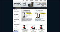 Desktop Screenshot of magicsingoutlet.com